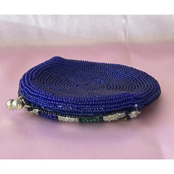 1940s Coin Purse Handmade Pouch Colorful Coin Purse Geometric Pattern Wallet - Picture 10 of 14